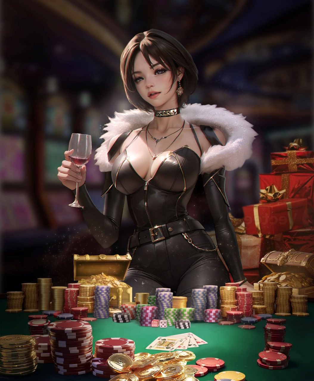 Dealer profesional di meja blackjack langsung wede303